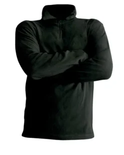 ON SPIRIT - MICROPILE UOMO  MEZZA ZIP NERO - EDOARDO