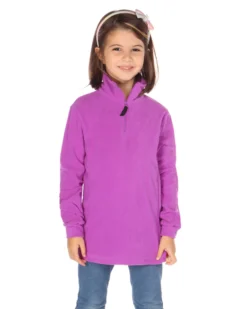 ON SPIRIT - MICROPILE VIOLA MEZZA ZIP DA BAMBINA