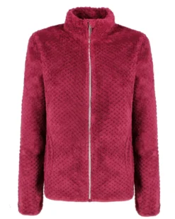 ON SPIRIT - PILE BORDEAUX FULL ZIP DA DONNA