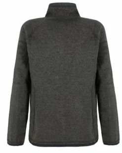 ON SPIRIT - Pile da donna nero con zip frontale in tessuto knit - AD01537 CLEOFE