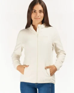 ON SPIRIT - PILE DONNA FULL ZIP BIANCO - LUANA