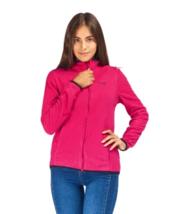 ON SPIRIT - PILE DONNA FULL ZIP FUXIA - LUANA