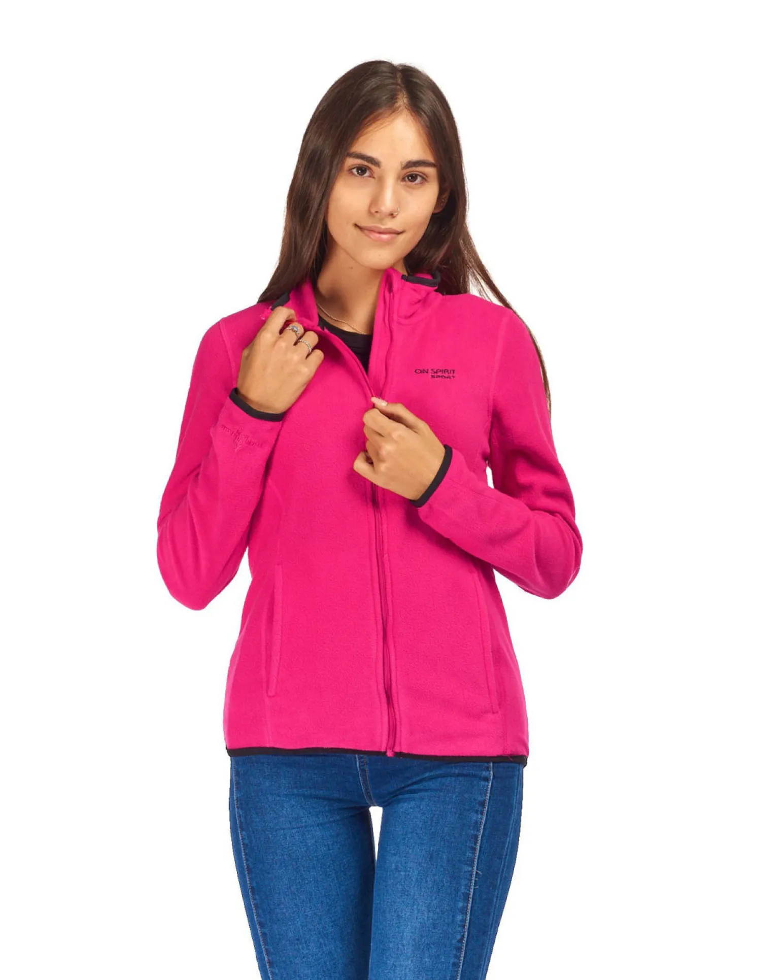 ON SPIRIT - PILE DONNA FULL ZIP FUXIA - LUANA