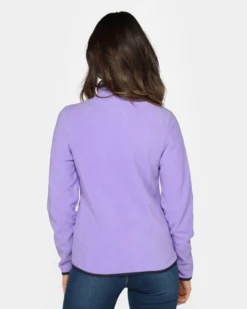 ON SPIRIT - PILE DONNA FULL ZIP LILLA - LUANA