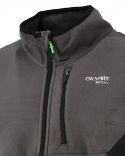 ON SPIRIT - Pile grigio da uomo con zip frontale - MATTEO