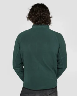 ON SPIRIT - PILE  RIGATO UOMO  FULL ZIP  VERDE - FABIO