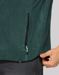 ON SPIRIT - PILE  RIGATO UOMO  FULL ZIP  VERDE - FABIO