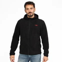 ON SPIRIT - PILE UOMO  CON CAPPUCCIO FULL ZIP GRIGIO SCURO - ANDREA