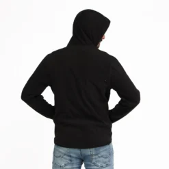 ON SPIRIT - PILE UOMO  CON CAPPUCCIO FULL ZIP GRIGIO SCURO - ANDREA