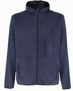 ON SPIRIT - PILE UOMO  CON CAPPUCCIO FULL ZIP BLU SCURO - ANDREA