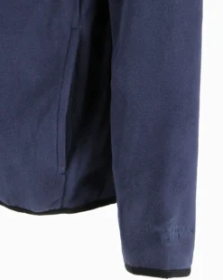 ON SPIRIT - PILE UOMO CON CAPPUCCIO FULL ZIP BLU SCURO - ANDREA