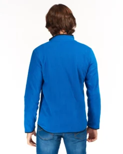 ON SPIRIT - PILE UOMO  FULL ZIP BLU ROYAL - EMILIO