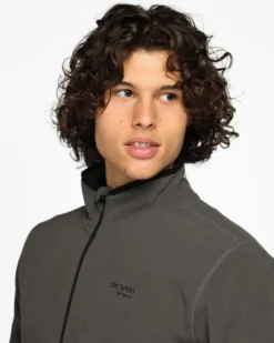 ON SPIRIT - PILE UOMO FULL ZIP GRIGIO SCURO -EMILIO