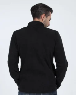 ON SPIRIT - PILE UOMO FULL ZIP NERO -  MATTIA
