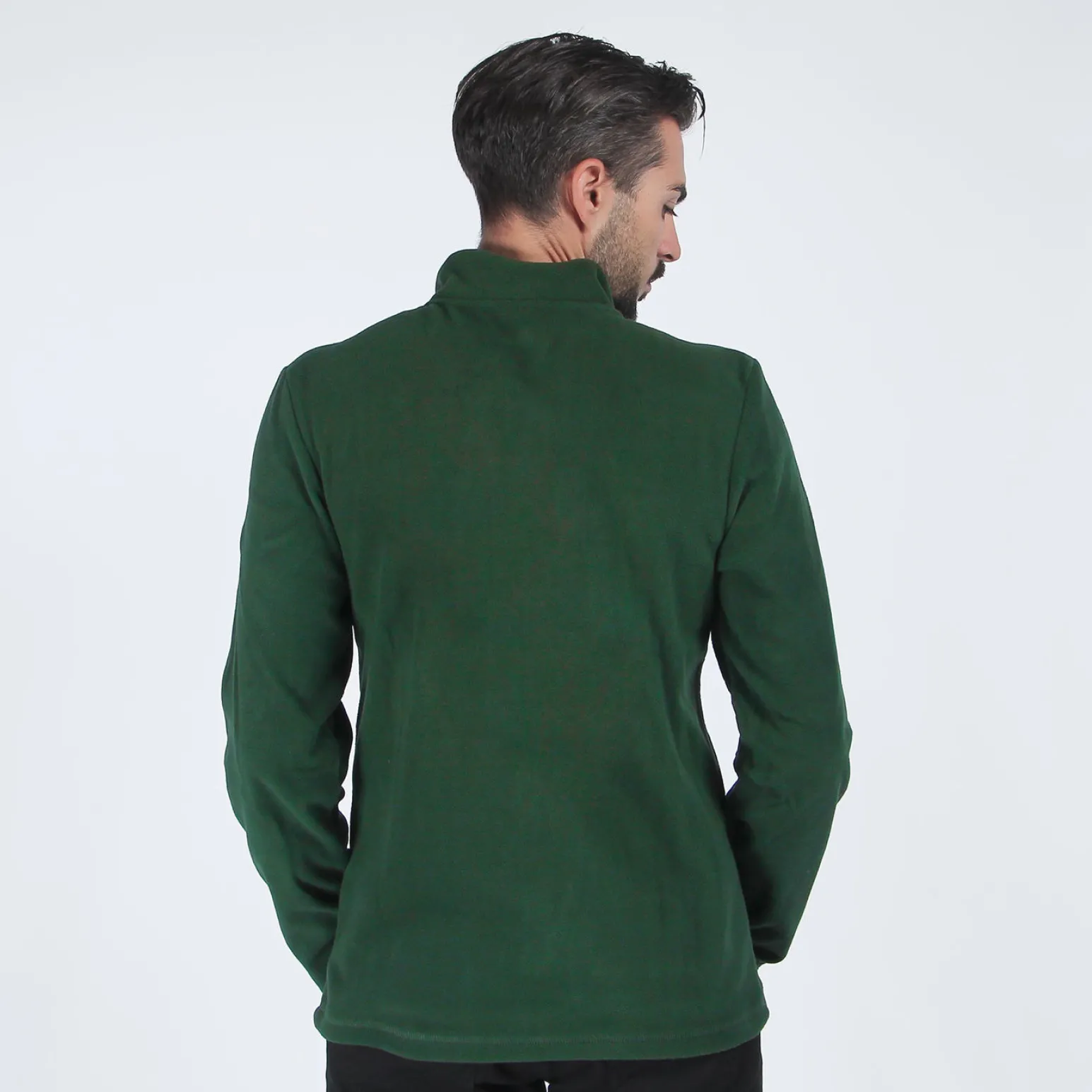 ON SPIRIT - PILE UOMO FULL ZIP VERDE - MATTIA