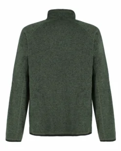 ON SPIRIT - Pile verde con zip frontale in tessuto knit polar da uomo - AU01951 CARLO