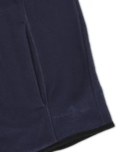 ON SPIRIT - SMANICATO IN PILE UOMO FULL ZIP BLU SCURO - SIMONE
