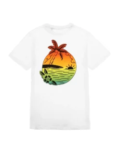 ON SPIRIT - T-shirt girocollo da uomo bianca con stampa posteriore