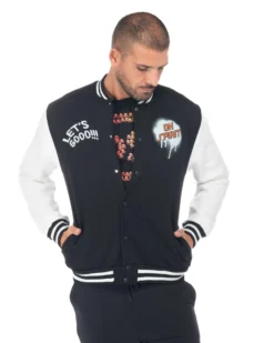 ON SPIRIT - UOMO FELPA BOMBER COLLEGE