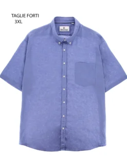 OVER CAMICIA MANICA CORTA LINO
