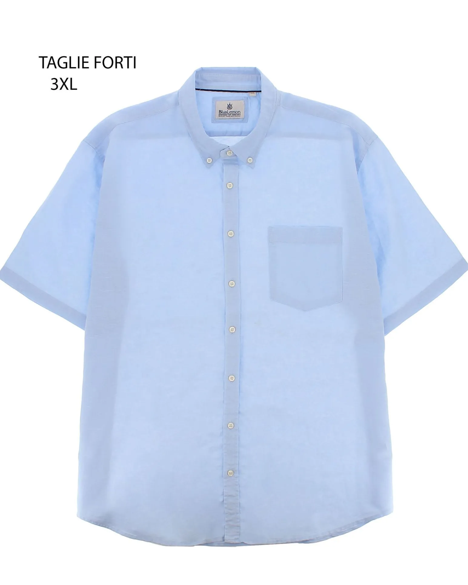 OVER CAMICIA MANICA CORTA LINO