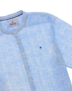 OVER CAMICIA MEZZA MANICA LINO