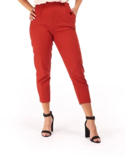 PANTALONE TASCA AMERICA LINO-VISCOSA