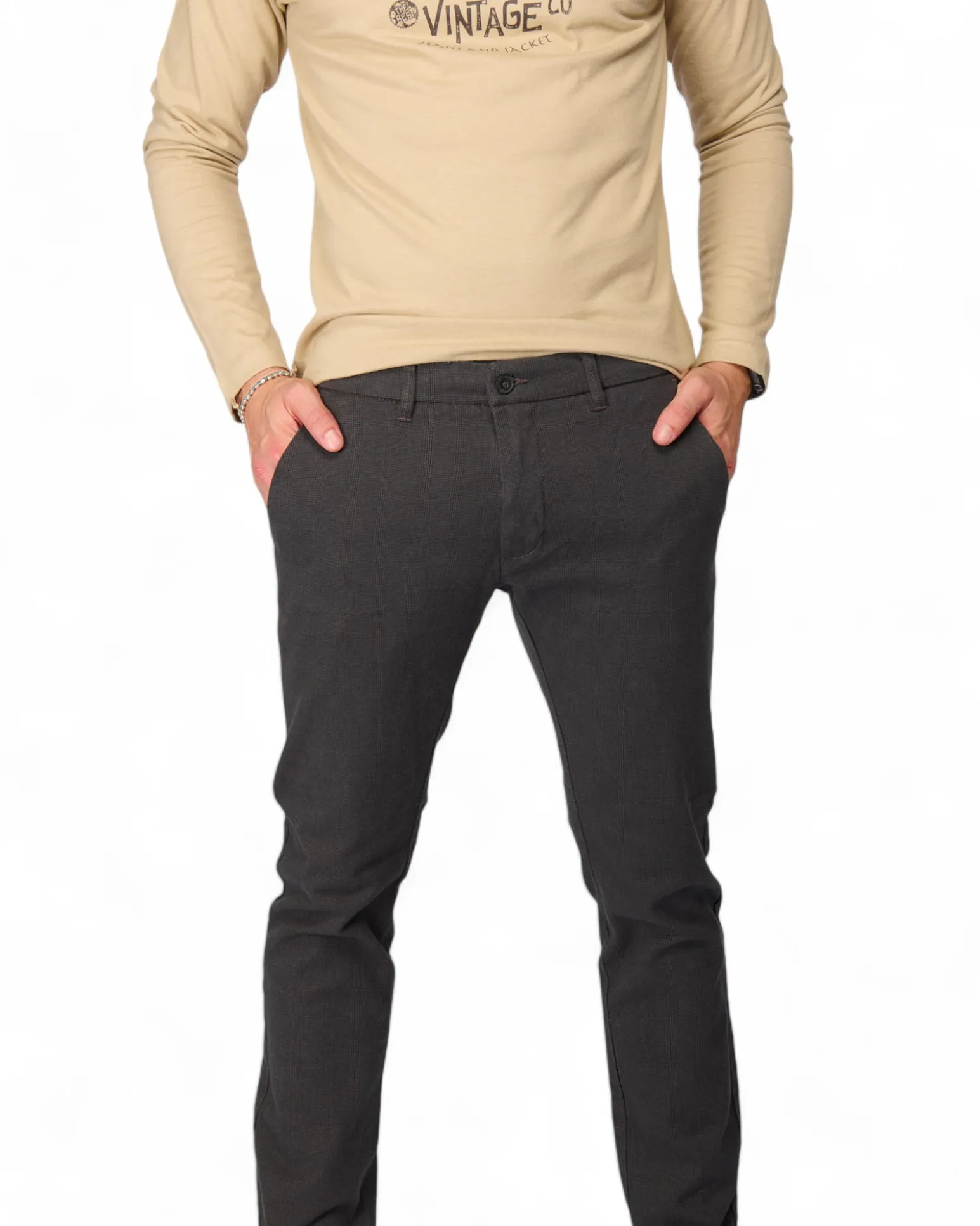 PANTALONE TASCA AMERICA MICROFANTASIA
