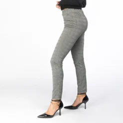 PAQUITA - PANTALONE FINTE 5 TASCHE PIED DE POULE