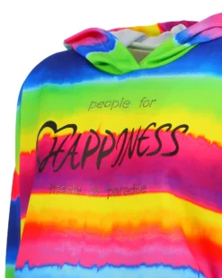 PEOPLE FOR HAPPINESS MADE IN PARADISE - DONNA FELPA CON CAPPUCCIO