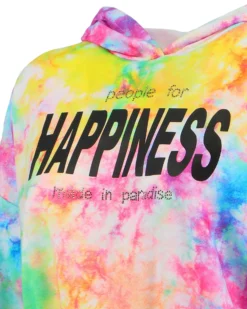 PEOPLE FOR HAPPINESS MADE IN PARADISE - FELPA CON CAPPUCCIO