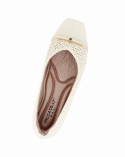 PICCADILLY - Ballerina panna con soletta anatomica in lattice