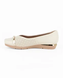 PICCADILLY - Ballerina panna con soletta anatomica in lattice