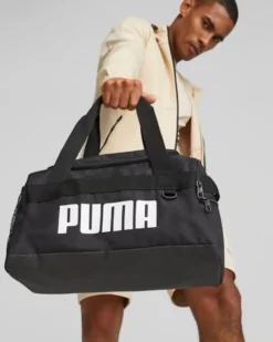 PUMA - Borsone nero e bianco con 2 scomparti e tasca per scarpe