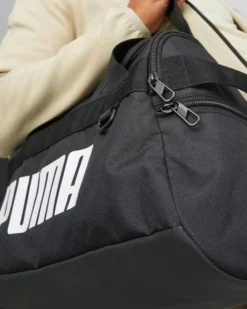 PUMA - Borsone nero e bianco con 2 scomparti e tasca per scarpe