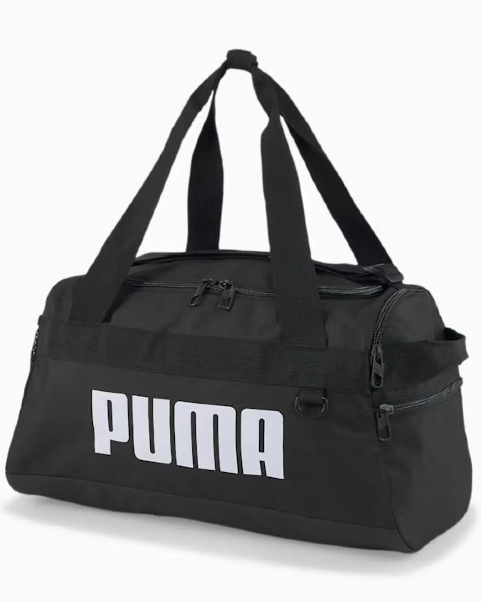 PUMA - Borsone nero e bianco con 2 scomparti e tasca per scarpe