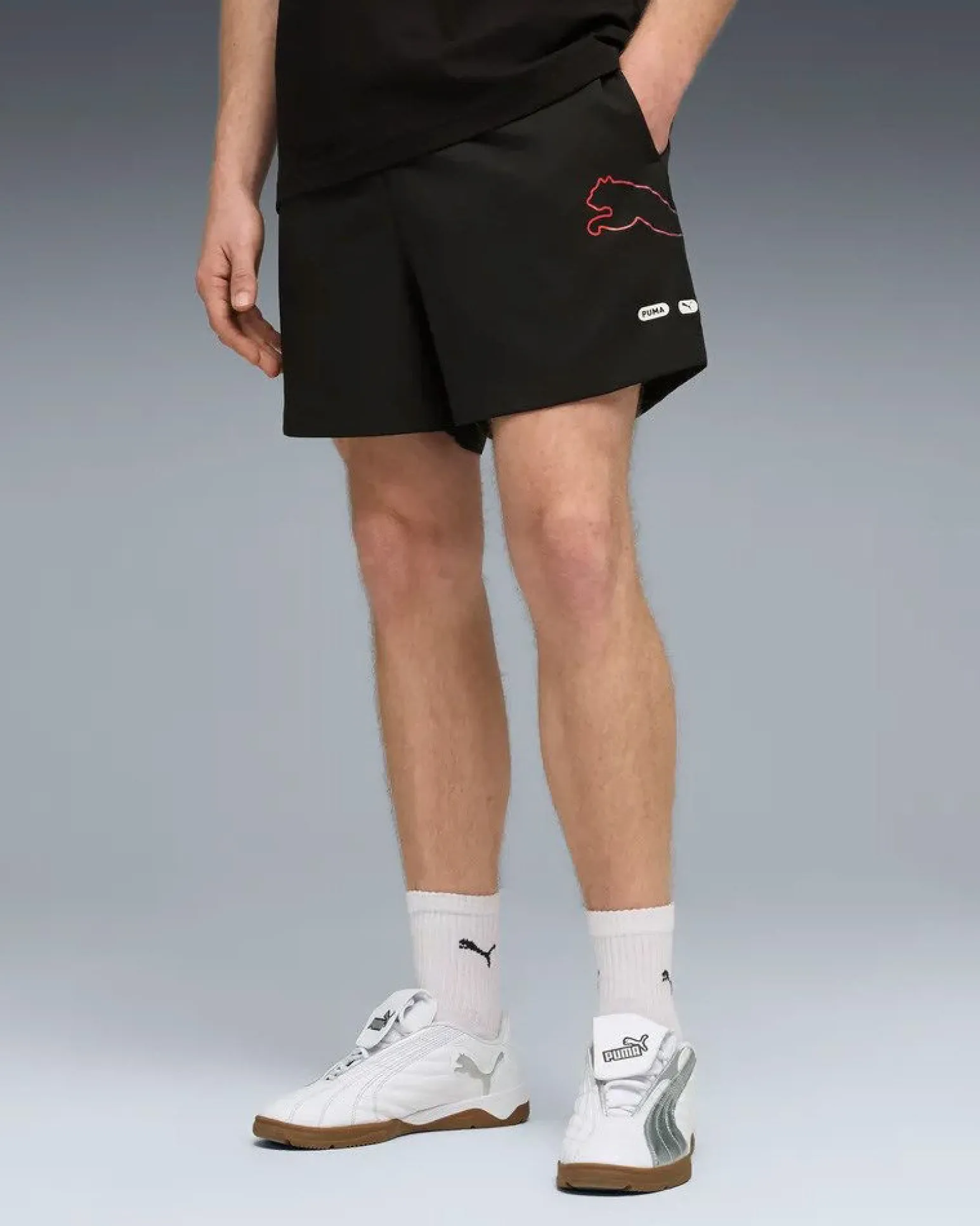 PUMA -BOXER MARE NERO ESSENTIAL LOGO LAB PUMA LOGO WOVEN DA UOMO, 692033-01