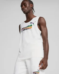 PUMA - CANOTTA BIANCA LOVE UNITED TANK DA UOMO - 685602-02