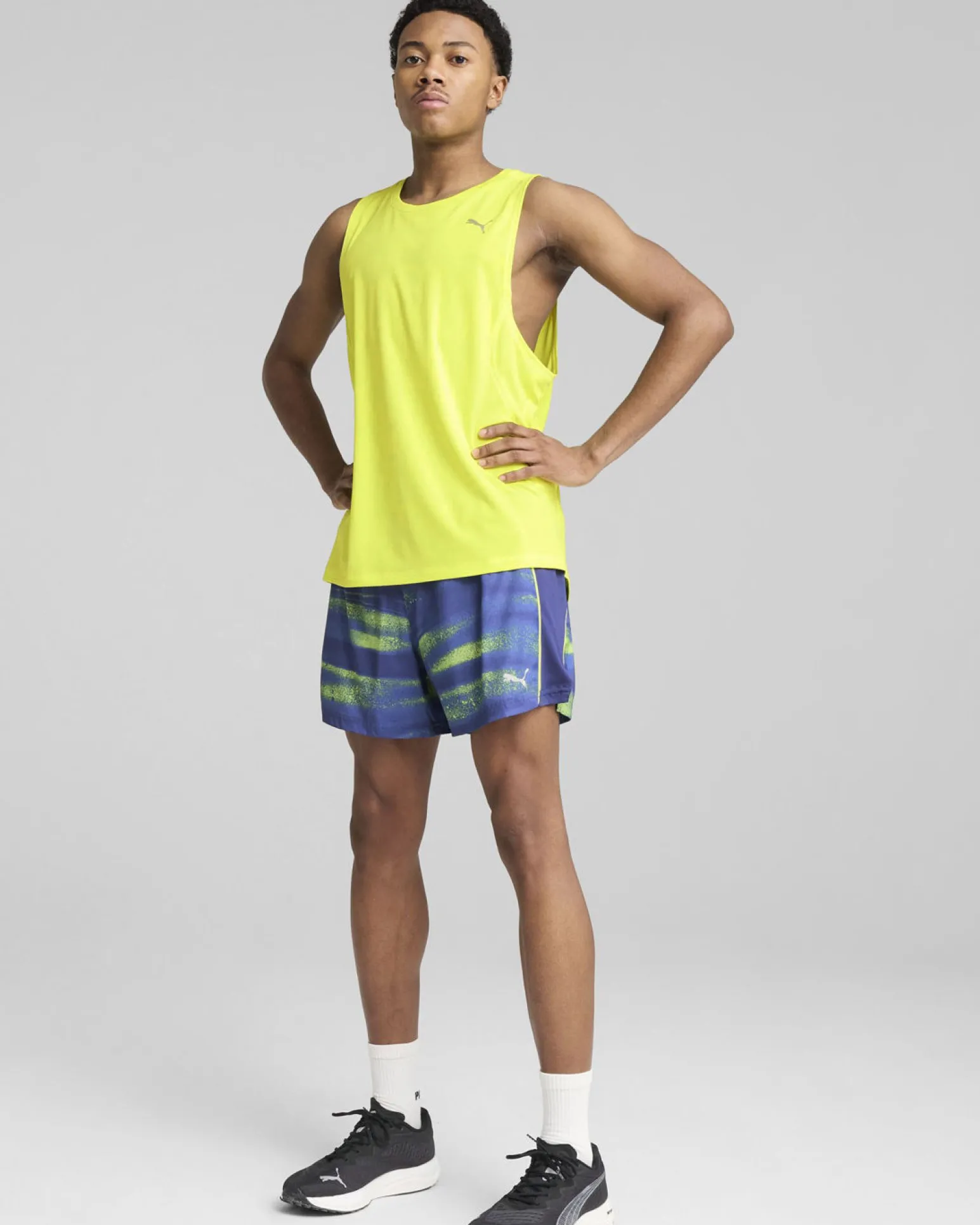 PUMA - CANOTTA GIALLA RUN VELOCITY TANK (POLY) DA UOMO, 526595-39