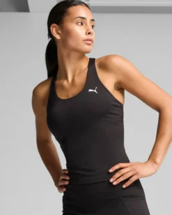PUMA  - CANOTTA NERA ESSENTIAL 2 IN 1  DA DONNA, 525889-01