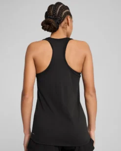 PUMA - CANOTTA RACERBACK NERA DA DONNA TAD ESSENTIALS PER ALLENAMENTO 525887-01