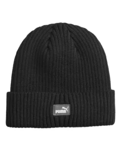 PUMA - Cappello invernale a coste nero
