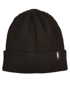 PUMA - Cappello invernale a coste nero