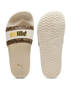 PUMA -CIABATTE DA DONNA BEIGE E LEOPARDATO LEADCAT 2.0 ANIMAL FLAIR SNOW  402880-01