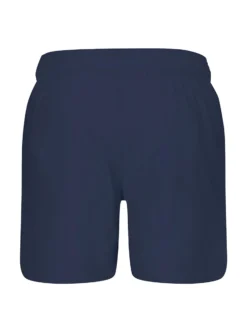 PUMA - Costume da bagno pantaloncino lunghezza media nero con logo bianco