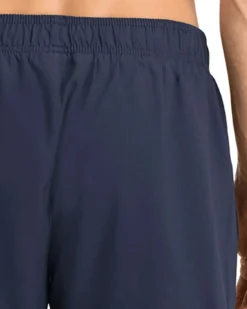 PUMA - Costume da bagno pantaloncino lunghezza media nero con logo bianco