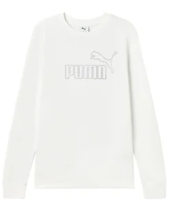 PUMA -FELPA BIANCA ESSENTIAL RHINESTONE  DA DONNA,   693542-02