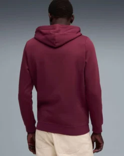 PUMA - FELPA CON CAPPUCCIO BORDEAUX  ESSENTIAL N.1 LOGO HD - DA UOMO, 682571-96