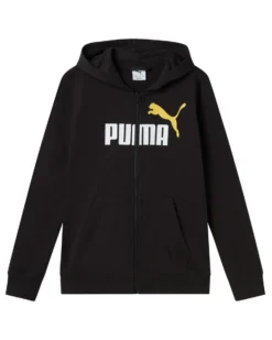 PUMA - FELPA CON CAPPUCCIO ESS BIG LOGO FULL ZIP HOODIE TR NERA JUNIOR - 689048-01
