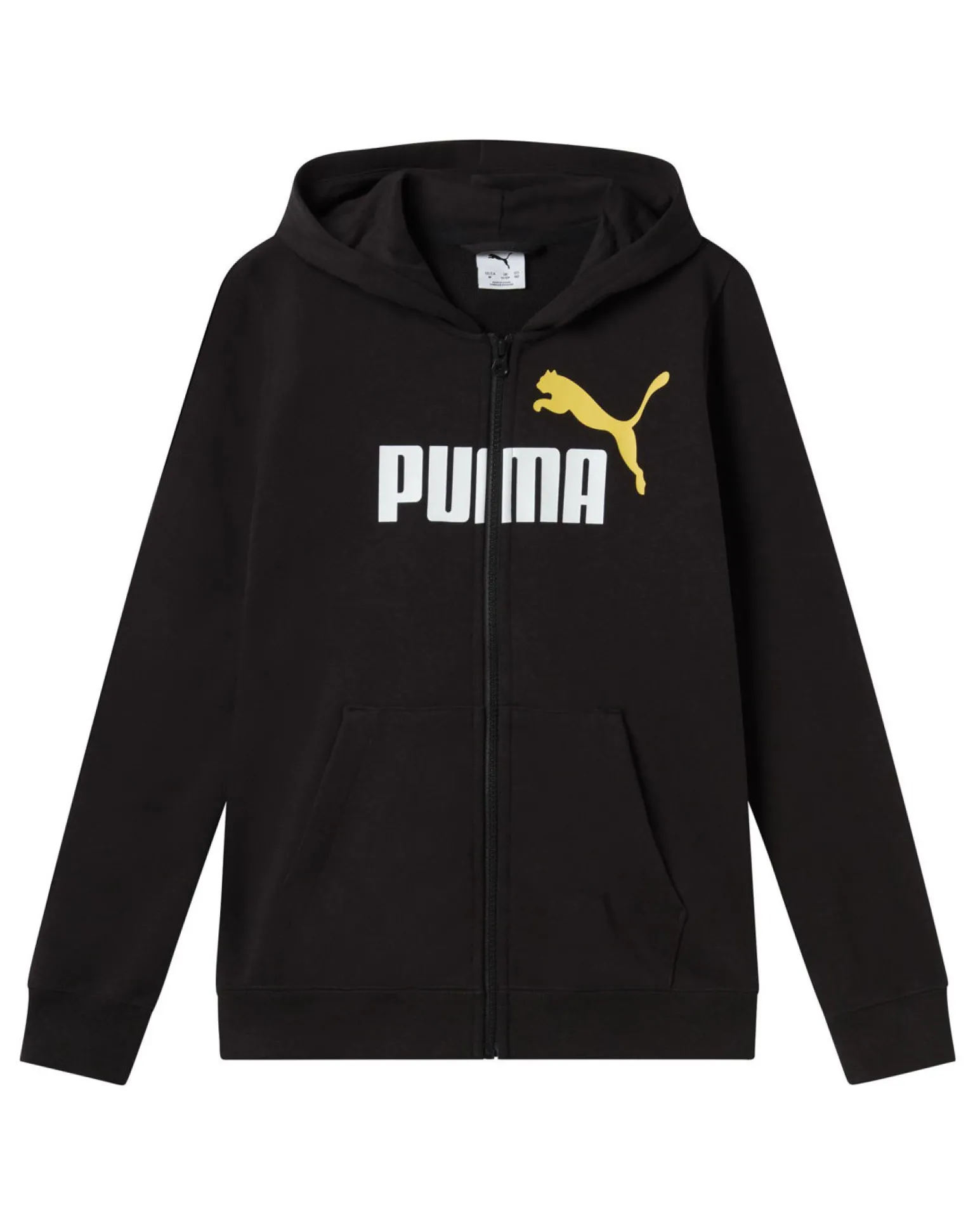 PUMA - FELPA CON CAPPUCCIO ESS BIG LOGO FULL ZIP HOODIE TR NERA JUNIOR - 689048-01
